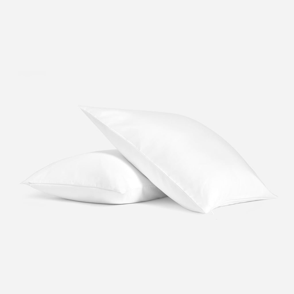 BBEE SOLUTIONS Sateen Pillow Protectors Set of 2 – Soft Breathable Pillow Covers