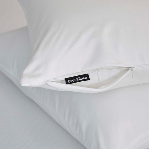 BBEE SOLUTIONS Sateen Pillow Protectors Set of 2 – Soft Breathable Pillow Covers